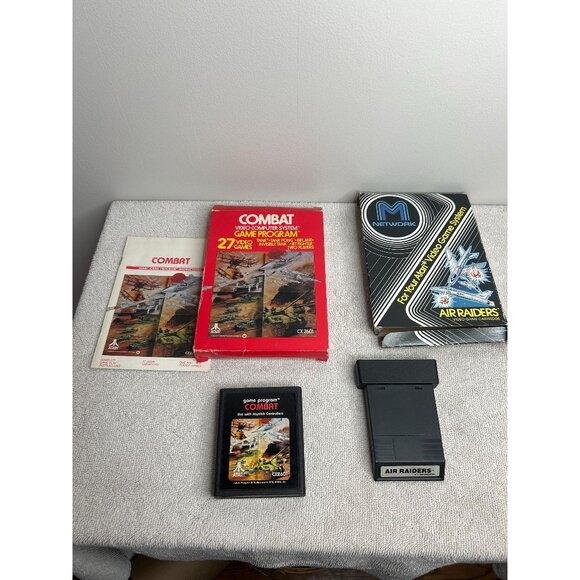 Atari 2600 Tested games combat and air raiders video game vintage retro - Picture 1 of 5